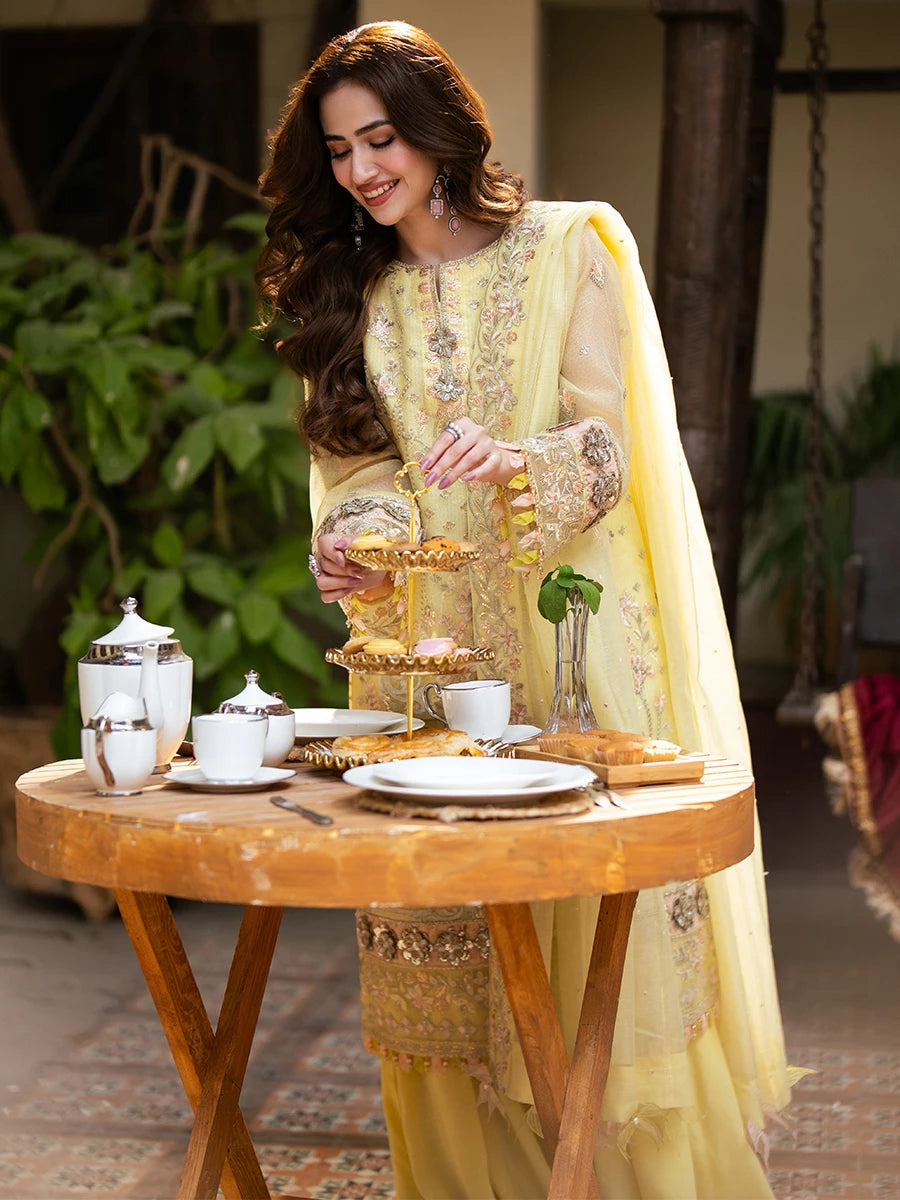 Salitex | Signature Festive Chiffon | SUNW6NO030UT -  Salitex Ladies Clothes - Original Designer Dress - House of Maryam