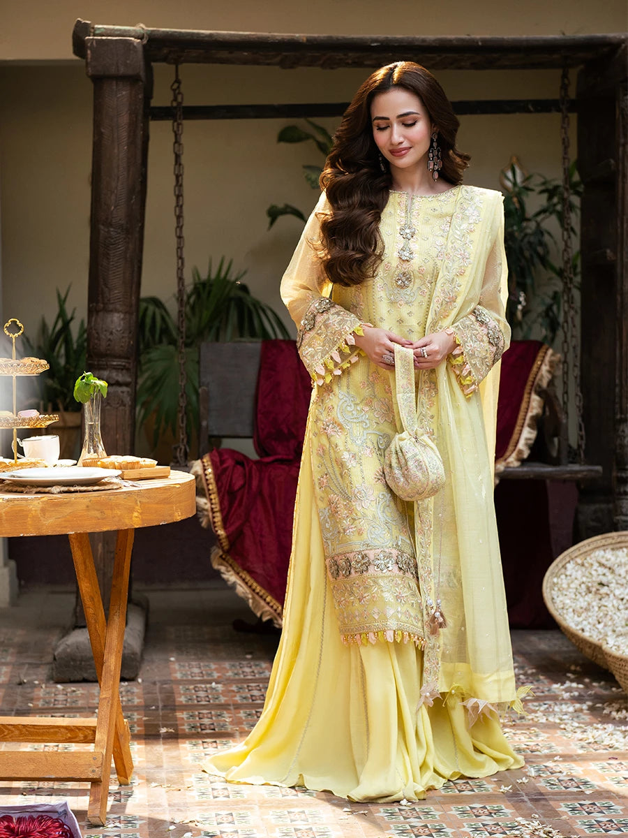 Salitex | Signature Festive Chiffon | SUNW6NO030UT -  Salitex Ladies Clothes - Original Designer Dress - House of Maryam