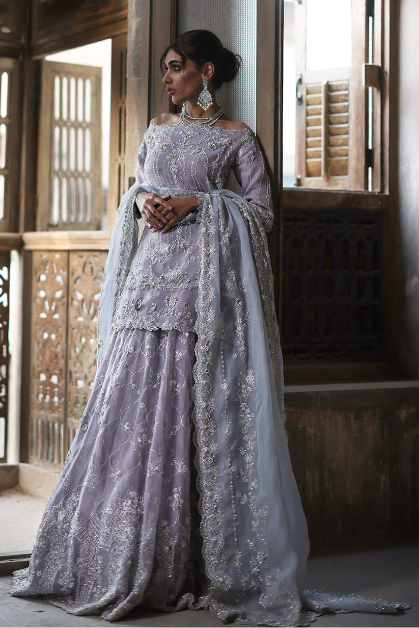 Nida Azwer | Nastaran Couture Collection'23 | Opera Mauve Bridal -  Nida Azwer Bridals - Original Designer Dress - House of Maryam
