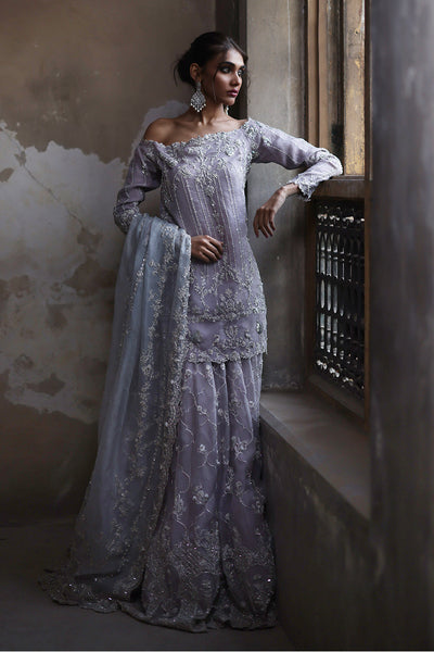 Nida Azwer | Nastaran Couture Collection'23 | Opera Mauve Bridal -  Nida Azwer Bridals - Original Designer Dress - House of Maryam