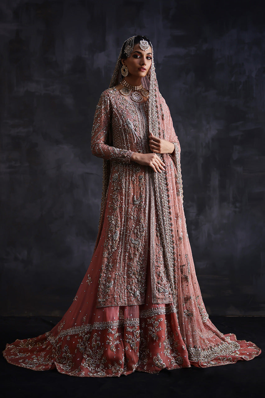 Nida Azwer | Heritage Heirlooms '22 | Primrose Pink -  Nida Azwer Bridals - Original Designer Dress - House of Maryam
