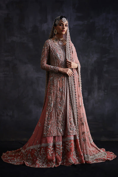 Nida Azwer | Heritage Heirlooms '22 | Primrose Pink -  Nida Azwer Bridals - Original Designer Dress - House of Maryam