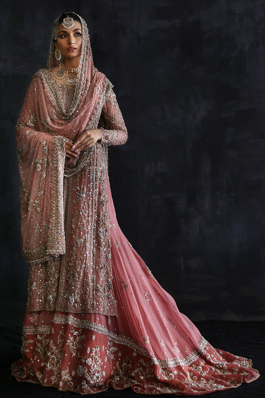Nida Azwer | Heritage Heirlooms '22 | Primrose Pink -  Nida Azwer Bridals - Original Designer Dress - House of Maryam
