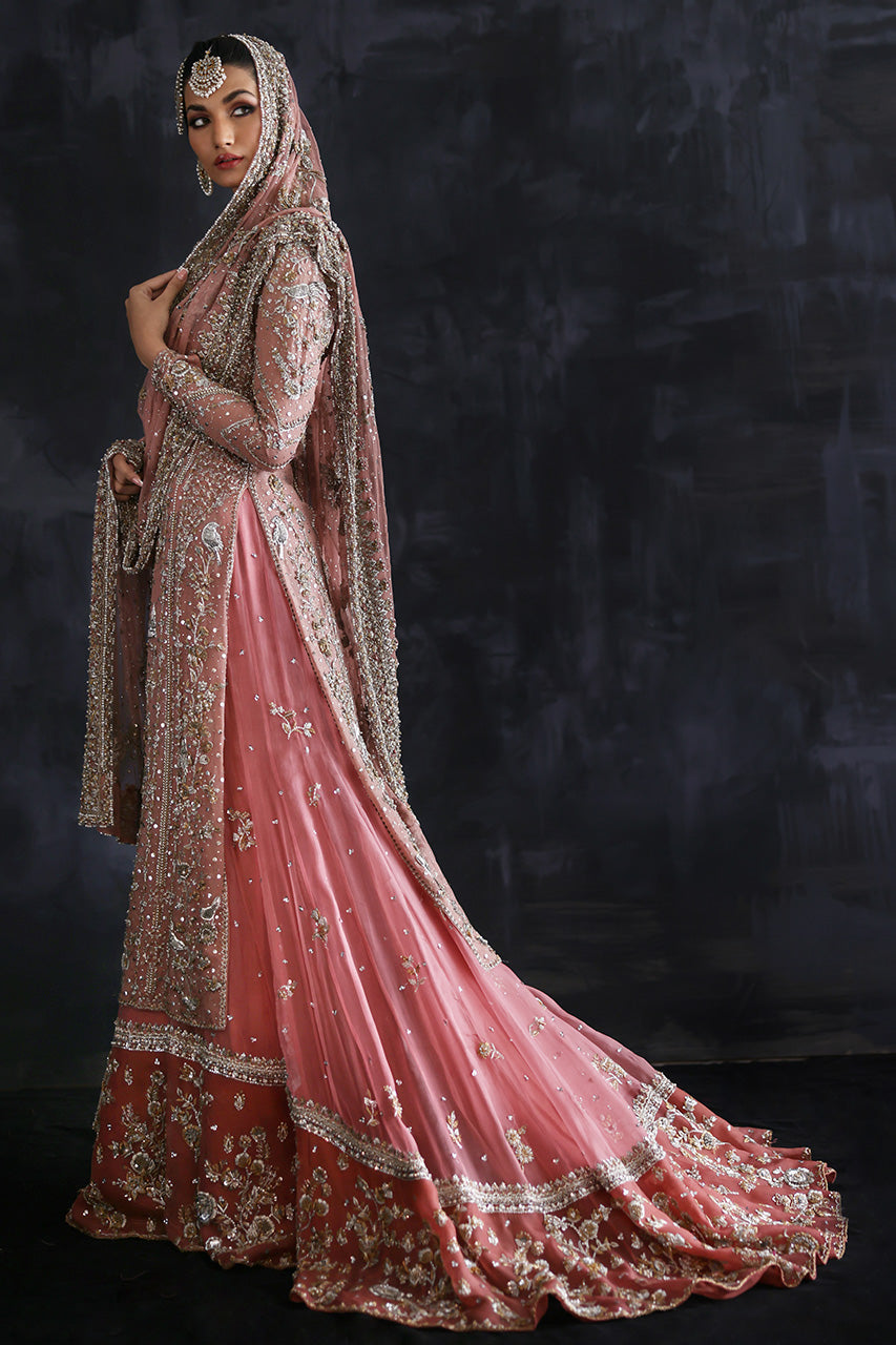 Nida Azwer | Heritage Heirlooms '22 | Primrose Pink -  Nida Azwer Bridals - Original Designer Dress - House of Maryam