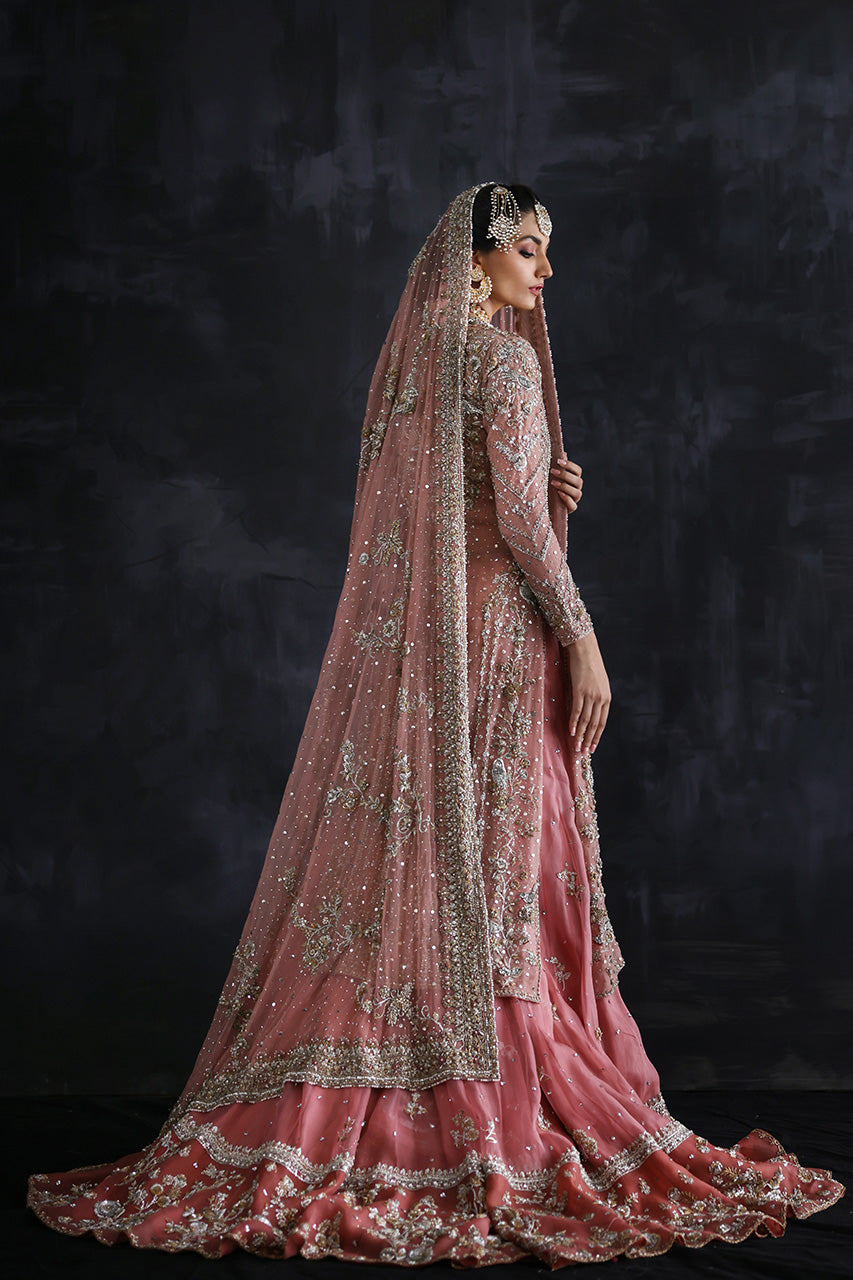 Nida Azwer | Heritage Heirlooms '22 | Primrose Pink -  Nida Azwer Bridals - Original Designer Dress - House of Maryam