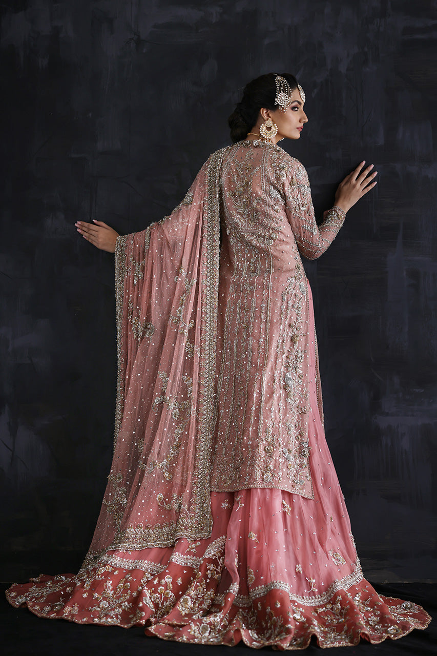 Nida Azwer | Heritage Heirlooms '22 | Primrose Pink -  Nida Azwer Bridals - Original Designer Dress - House of Maryam