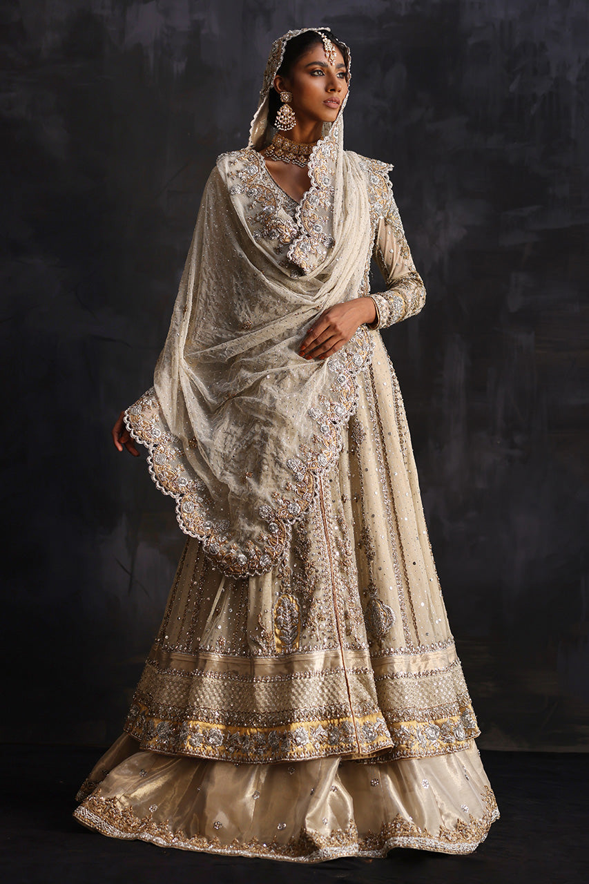 Nida Azwer | Heritage Heirlooms '22 | Victorian Ivory -  Nida Azwer Bridals - Original Designer Dress - House of Maryam