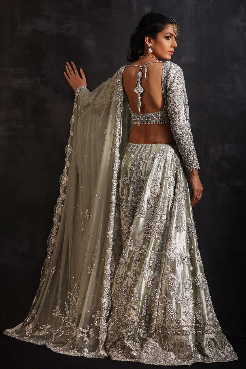 Nida Azwer | Heritage Heirlooms '22 | Maharani Mint -  Nida Azwer Bridals - Original Designer Dress - House of Maryam