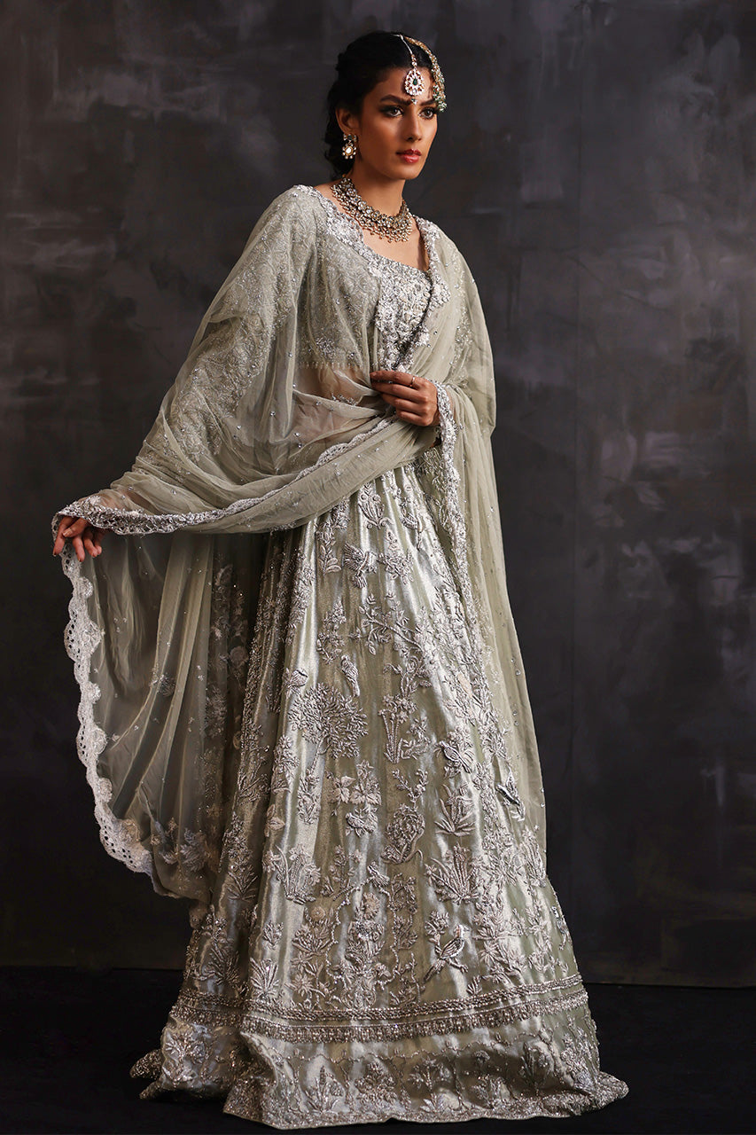 Nida Azwer | Heritage Heirlooms '22 | Maharani Mint -  Nida Azwer Bridals - Original Designer Dress - House of Maryam