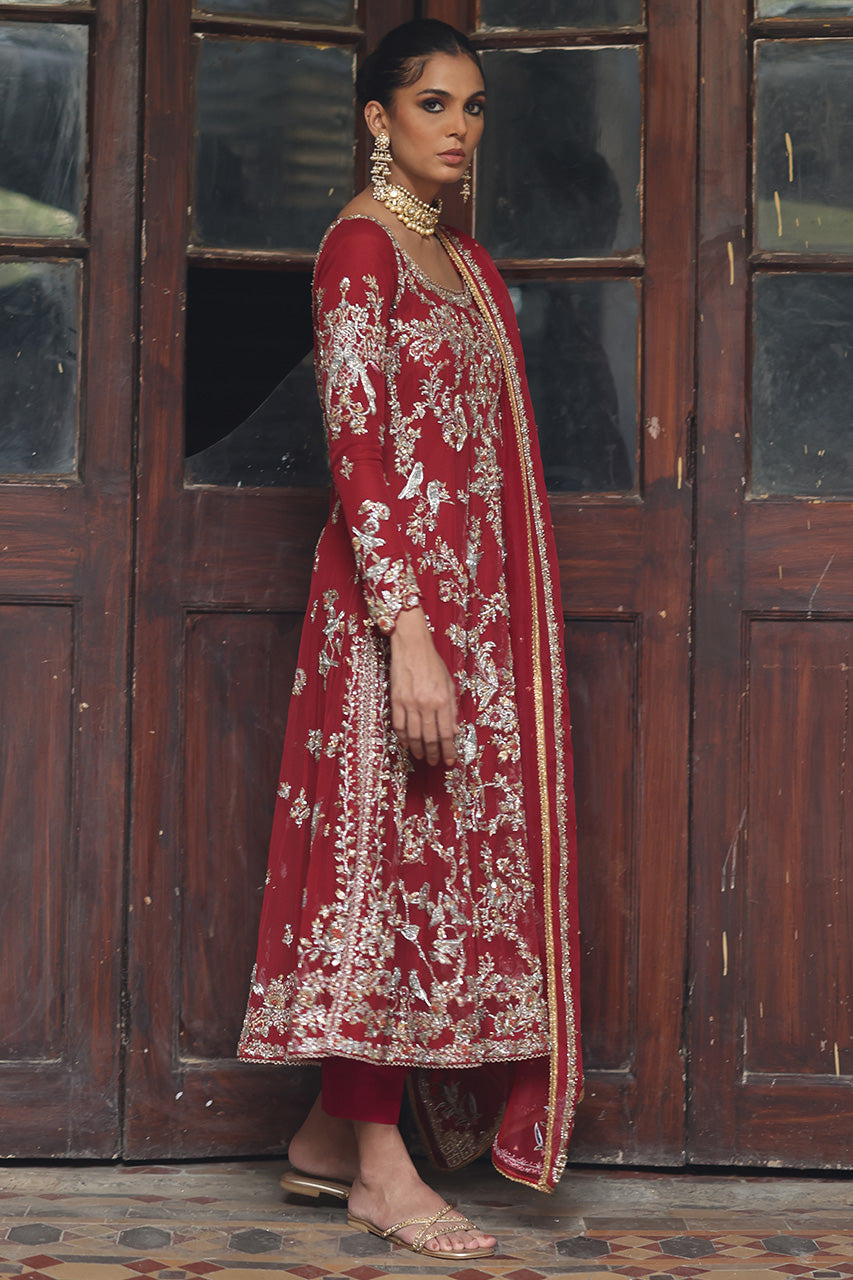 Nida Azwer | Heritage Heirlooms '22 | Qirmiz -  Nida Azwer Bridals - Original Designer Dress - House of Maryam