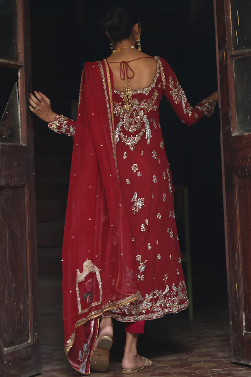 Nida Azwer | Heritage Heirlooms '22 | Qirmiz -  Nida Azwer Bridals - Original Designer Dress - House of Maryam