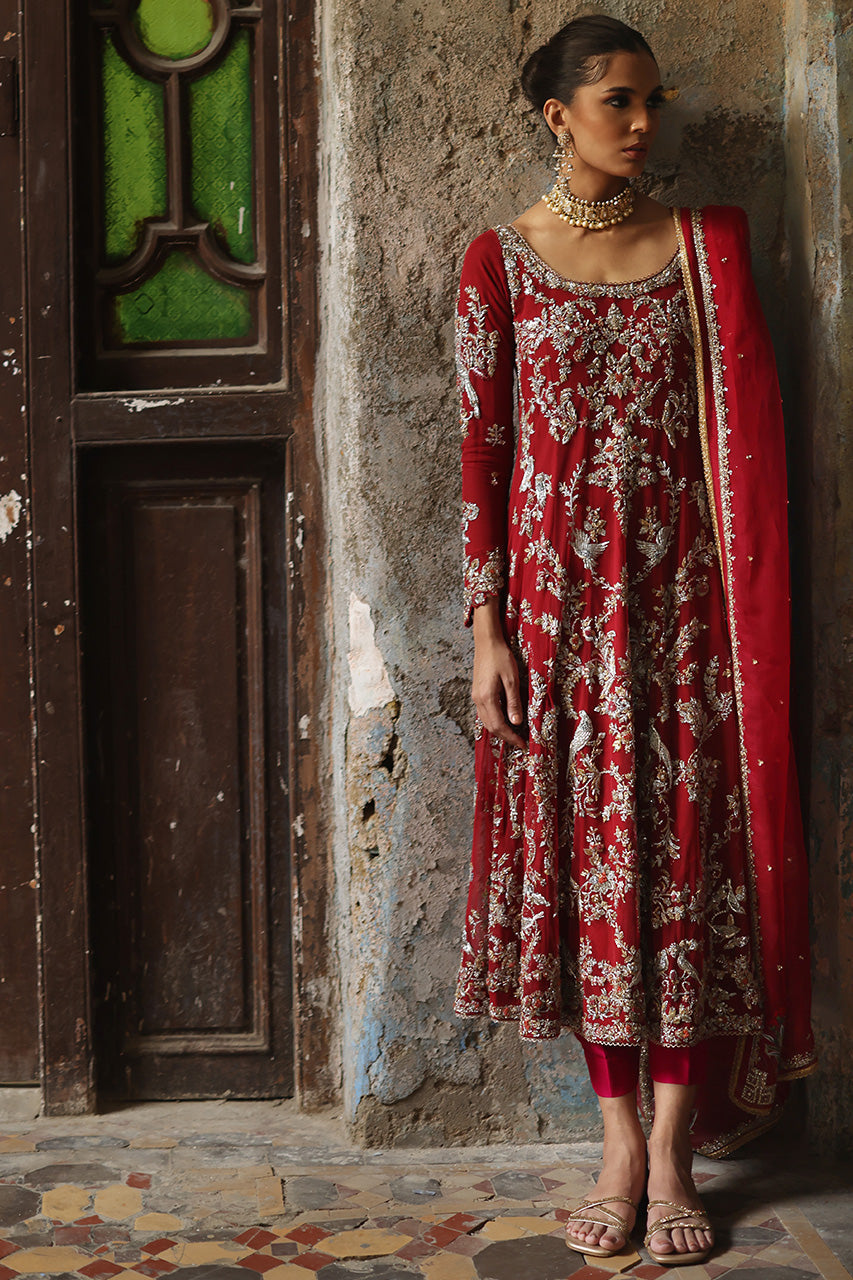 Nida Azwer | Heritage Heirlooms '22 | Qirmiz -  Nida Azwer Bridals - Original Designer Dress - House of Maryam