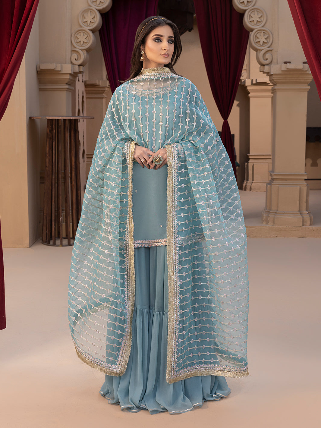 Hem Stitch | Raw Silk Edit 25 | Layla -  Hemstitch Ladies Clothes - Original Designer Dress - House of Maryam
