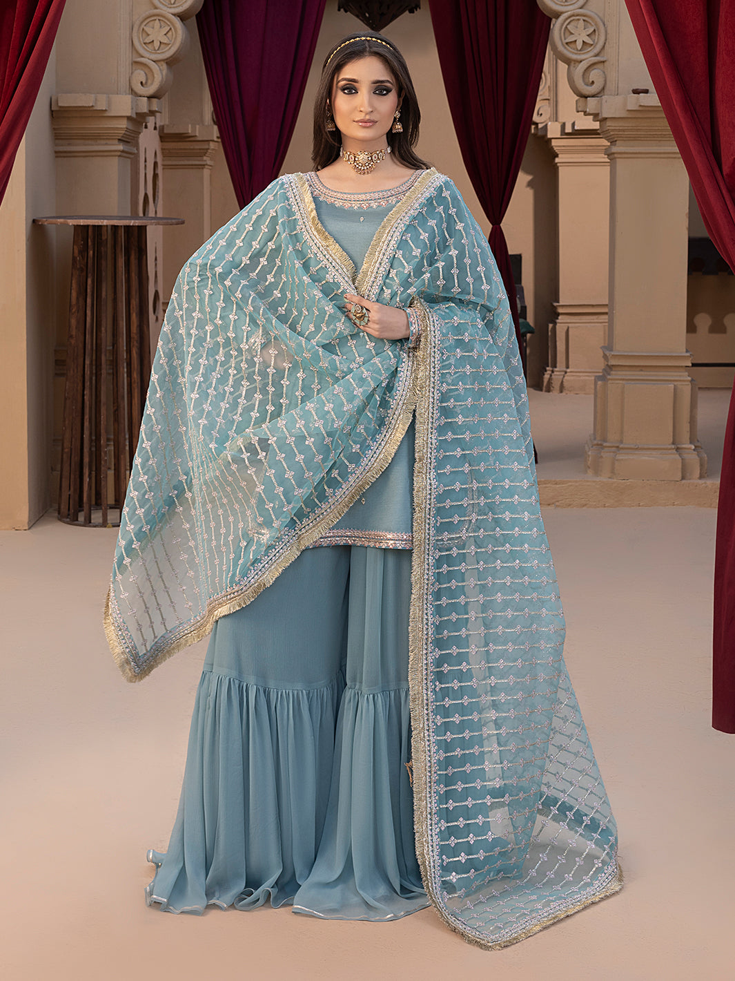 Hem Stitch | Raw Silk Edit 25 | Layla -  Hemstitch Ladies Clothes - Original Designer Dress - House of Maryam