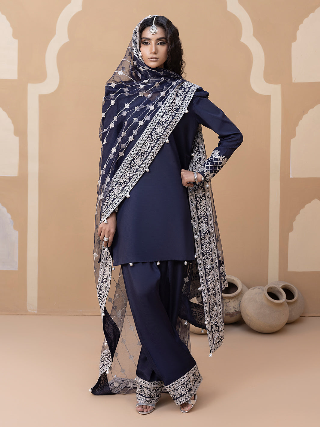 Hem Stitch | Raw Silk Edit 25 | Khayal -  Hemstitch Ladies Clothes - Original Designer Dress - House of Maryam