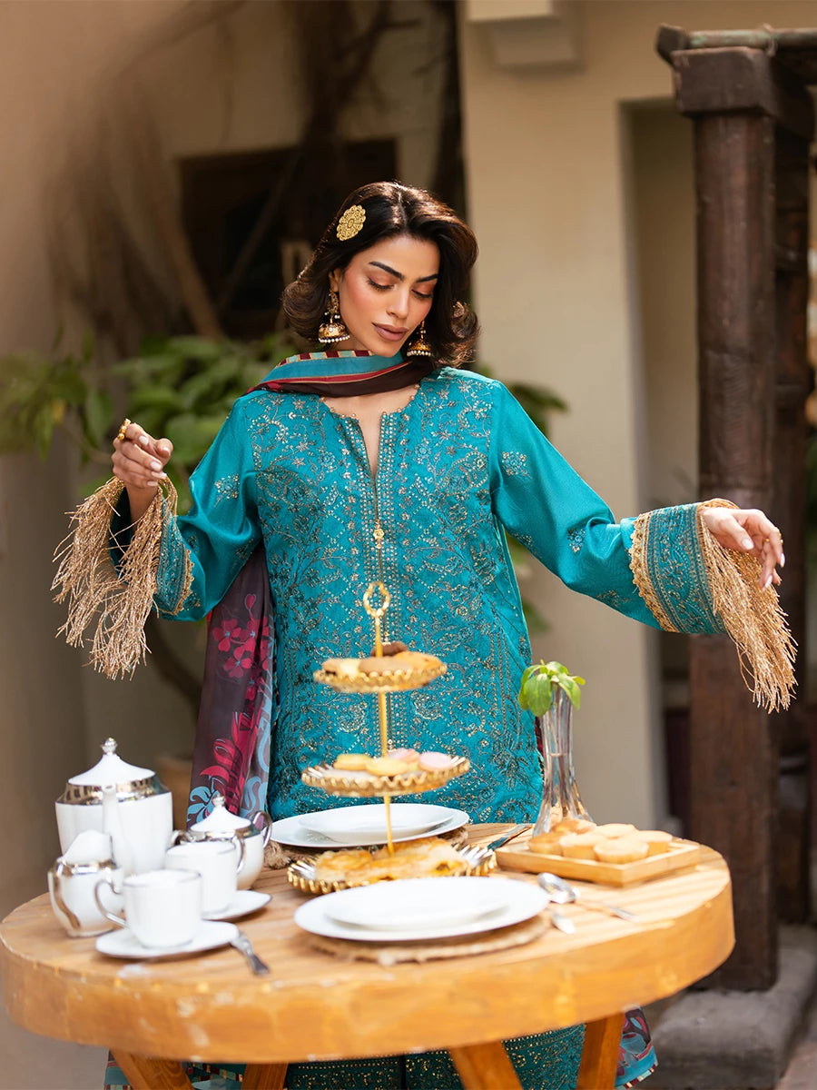 Salitex | Signature Festive Chiffon | SUNW6NO034UT -  Salitex Ladies Clothes - Original Designer Dress - House of Maryam