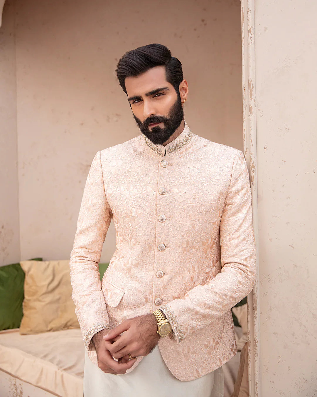 Pakistani Menswear | FSQ-Demir by Designer House of Maryam Ltd. - House of Maryam - Pakistani Designer Ethnic Wear in {{ shop.shopifyCountryName }}