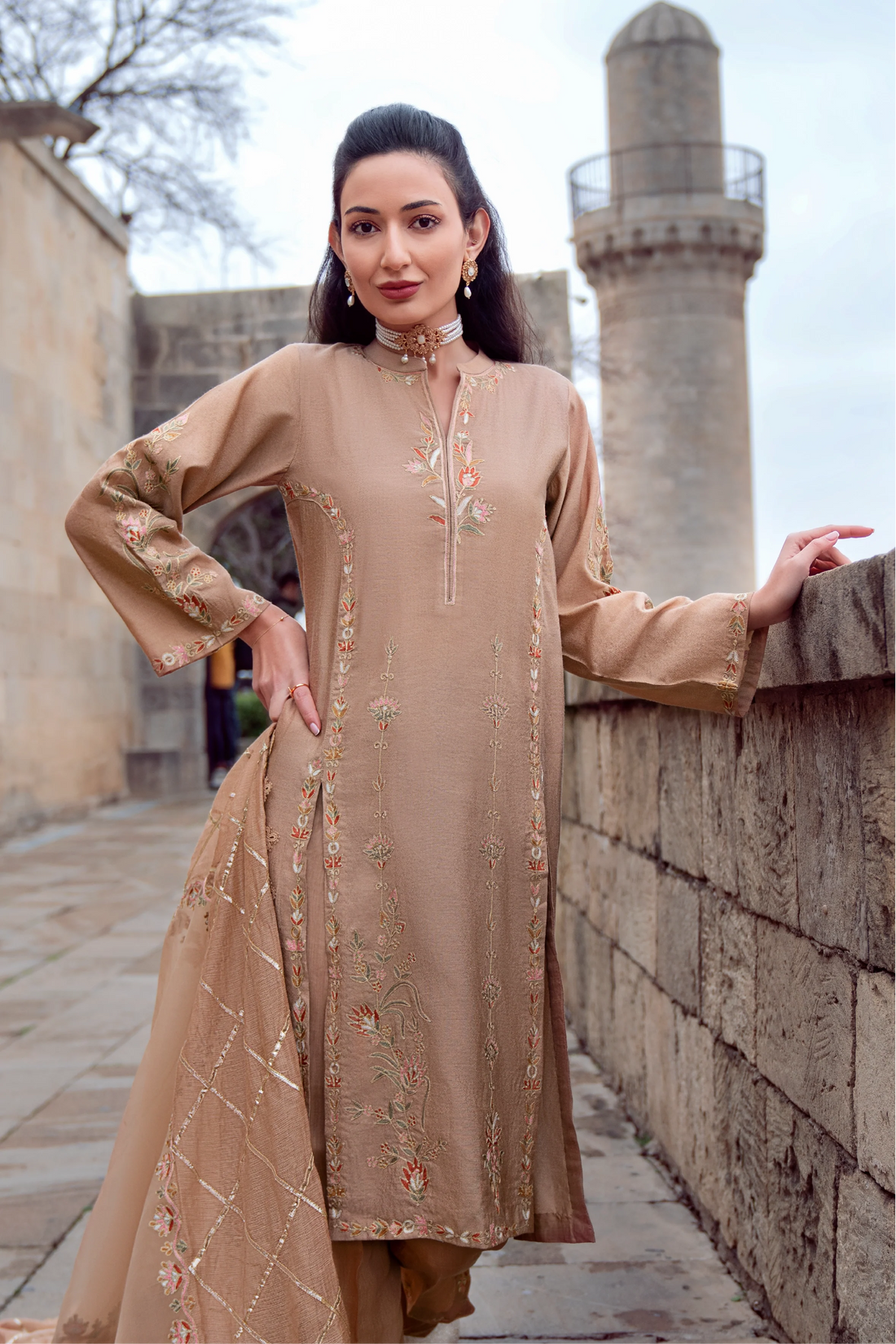 Muntaha | Noore e Zaib | Beige - Ruhiya