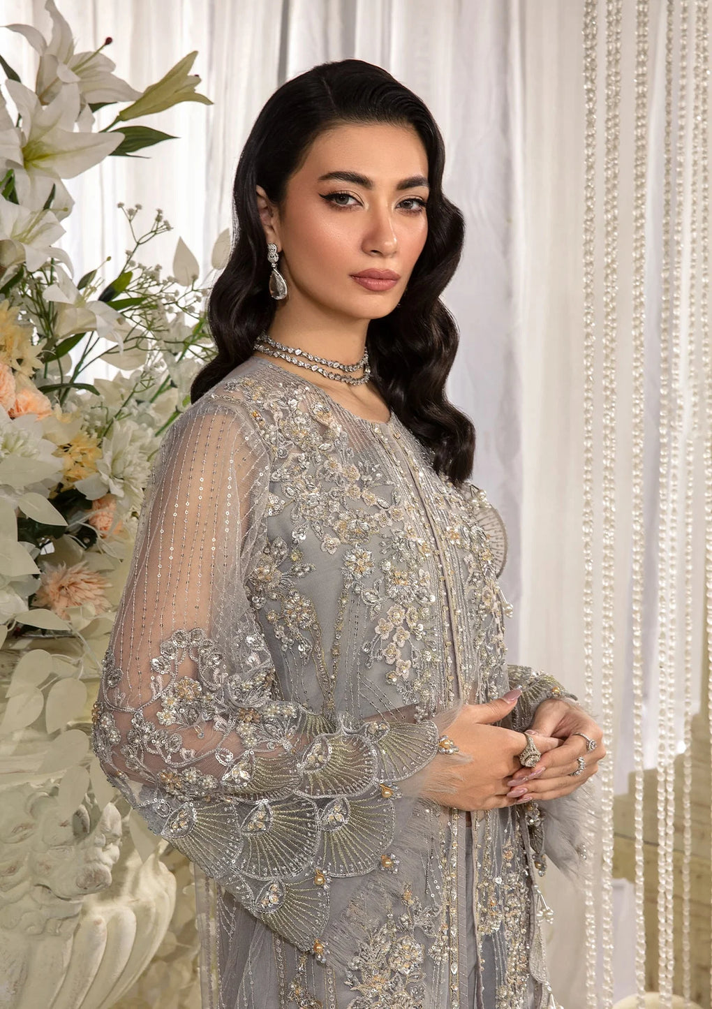 Elaf Premium | Evara Formals 24 | EFE-04 DOVE -  Elaf Premium The Formal Exhibit - Original Designer Dress - House of Maryam
