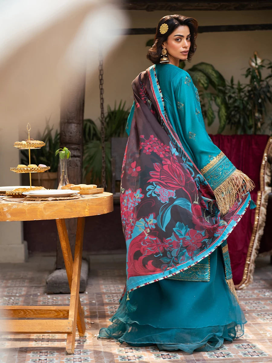 Salitex | Signature Festive Chiffon | SUNW6NO034UT -  Salitex Ladies Clothes - Original Designer Dress - House of Maryam