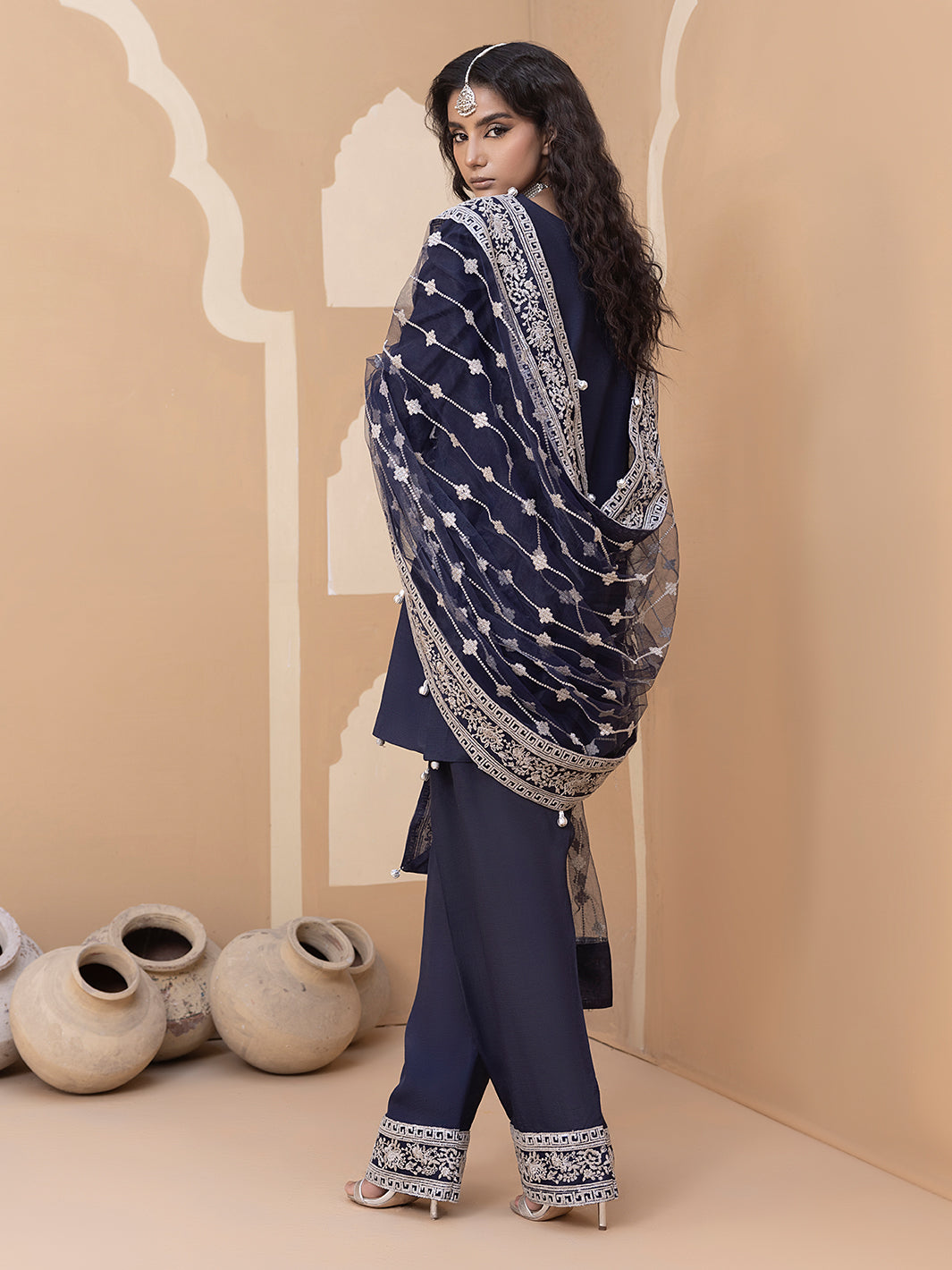 Hem Stitch | Raw Silk Edit 25 | Khayal -  Hemstitch Ladies Clothes - Original Designer Dress - House of Maryam
