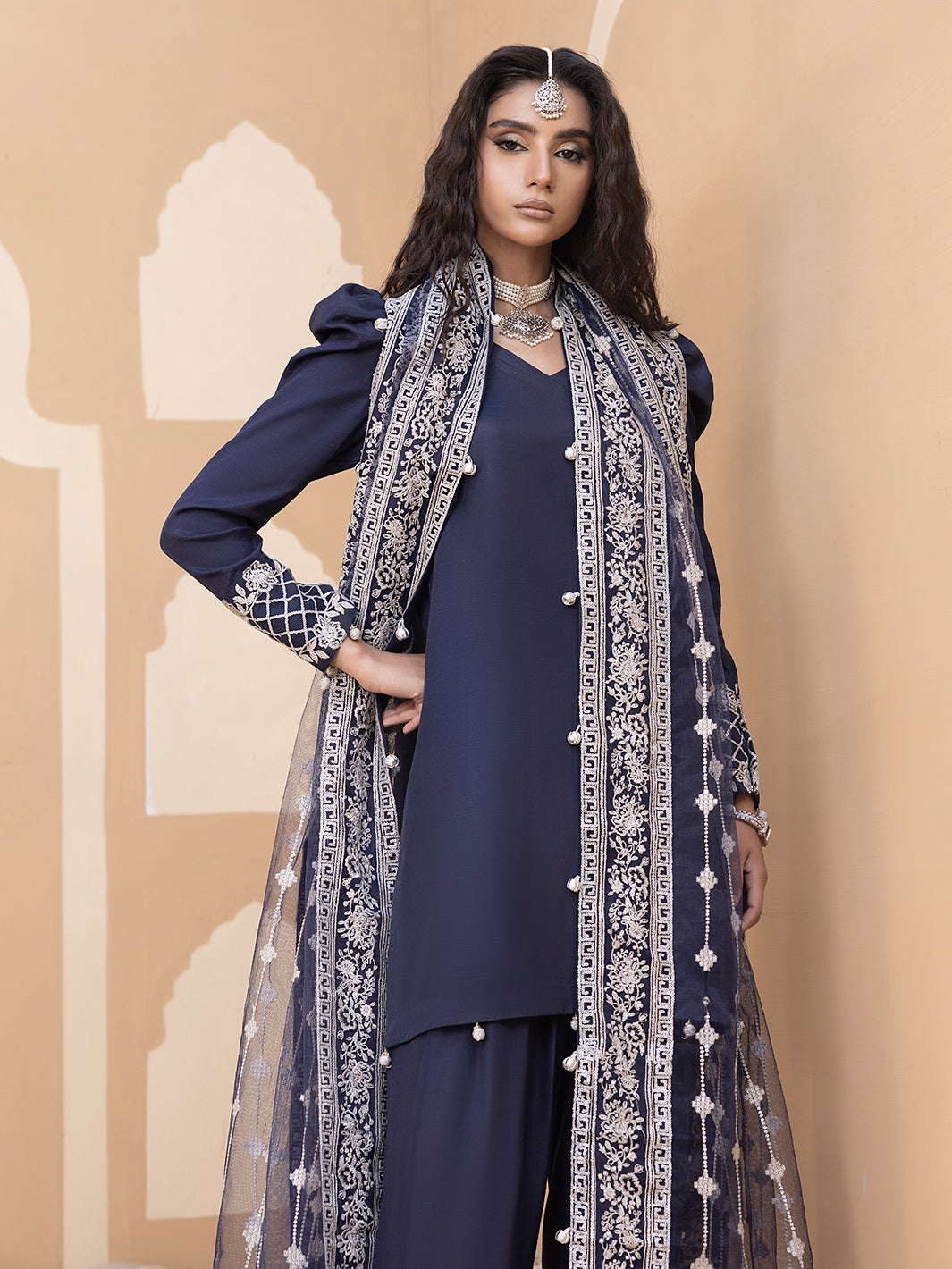 Hem Stitch | Raw Silk Edit 25 | Khayal -  Hemstitch Ladies Clothes - Original Designer Dress - House of Maryam