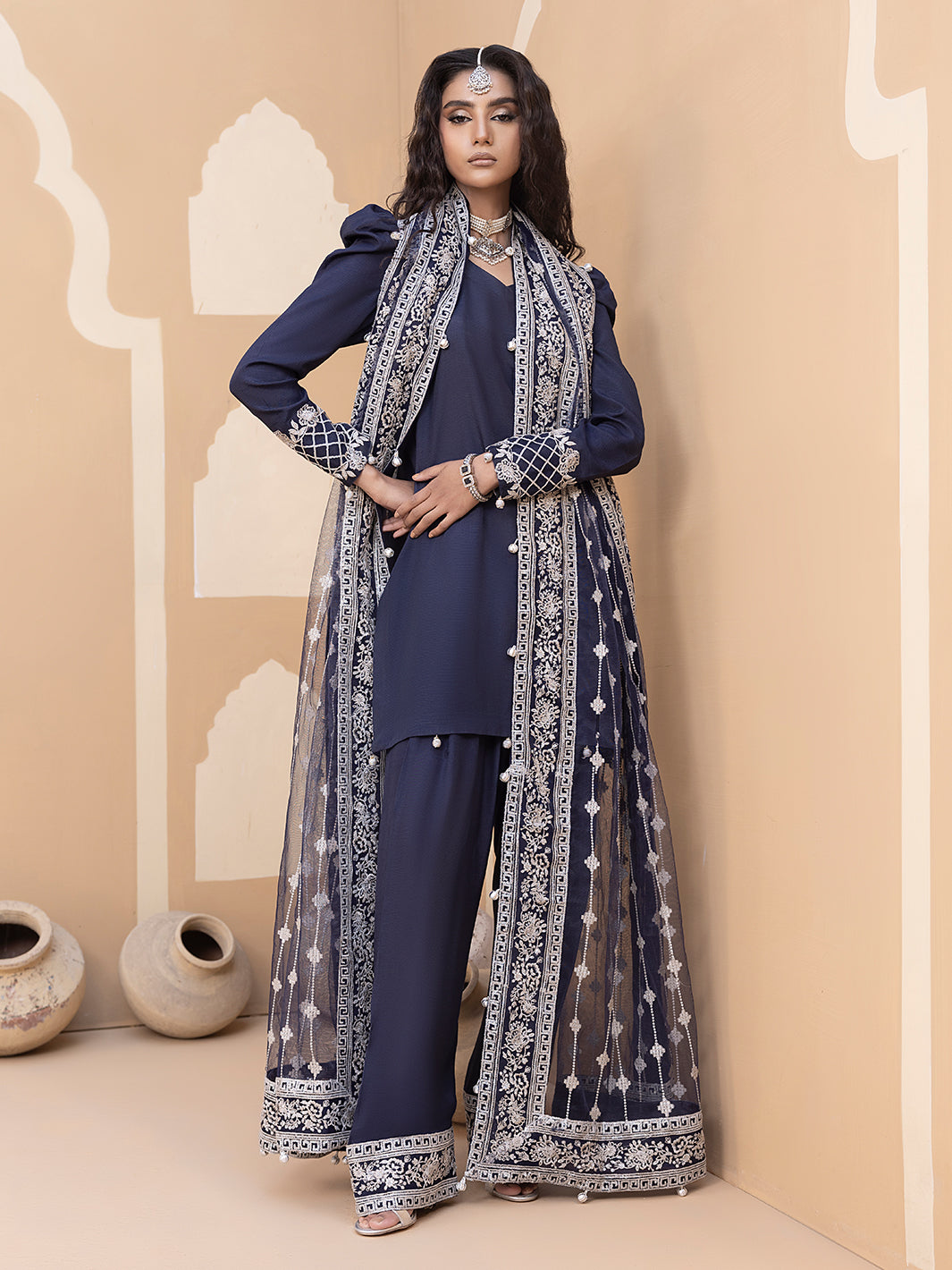 Hem Stitch | Raw Silk Edit 25 | Khayal -  Hemstitch Ladies Clothes - Original Designer Dress - House of Maryam
