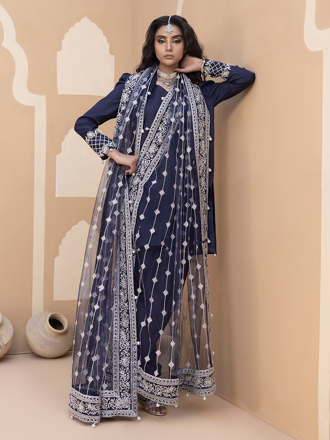 Hem Stitch | Raw Silk Edit 25 | Khayal -  Hemstitch Ladies Clothes - Original Designer Dress - House of Maryam