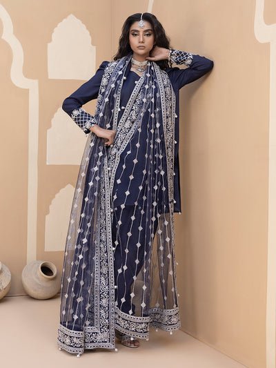 Hem Stitch | Raw Silk Edit 25 | Khayal -  Hemstitch Ladies Clothes - Original Designer Dress - House of Maryam