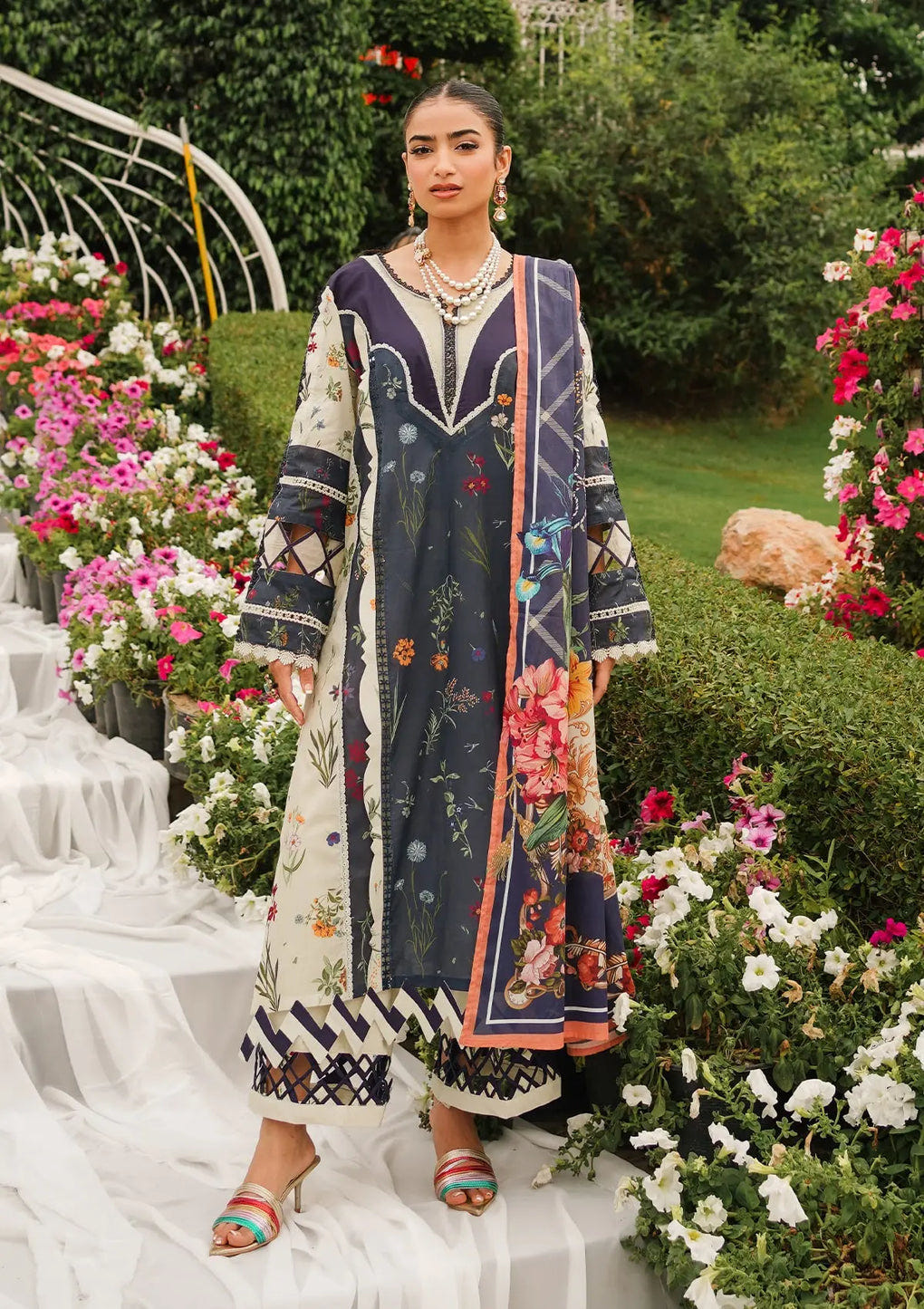 Elaf Premium | Printed Collection 24 | EEP-08B - Breeze Together -  Elaf Premium Casuals - Original Designer Dress - House of Maryam