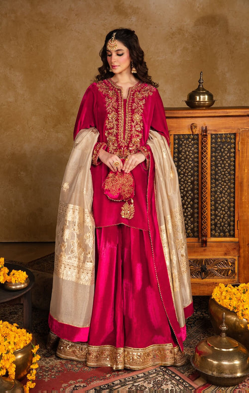 Maya | Raazi Velvet 24 | KASTURI -  Maya Ladies Clothes - Original Designer Dress - House of Maryam