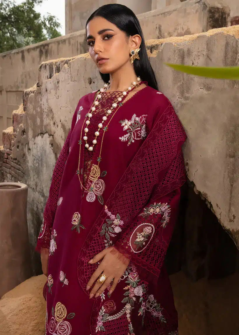 Crimson | Amal Winter 23 | Plum Serenity - CRWP 4 by Designer Crimson - House of Maryam - Pakistani Designer Ethnic Wear in {{ shop.shopifyCountryName }}