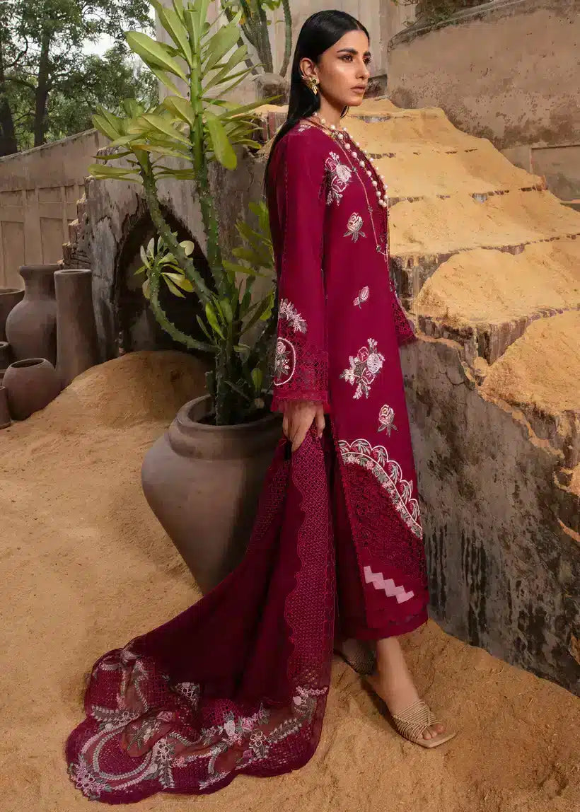 Crimson | Amal Winter 23 | Plum Serenity - CRWP 4 by Designer Crimson - House of Maryam - Pakistani Designer Ethnic Wear in {{ shop.shopifyCountryName }}