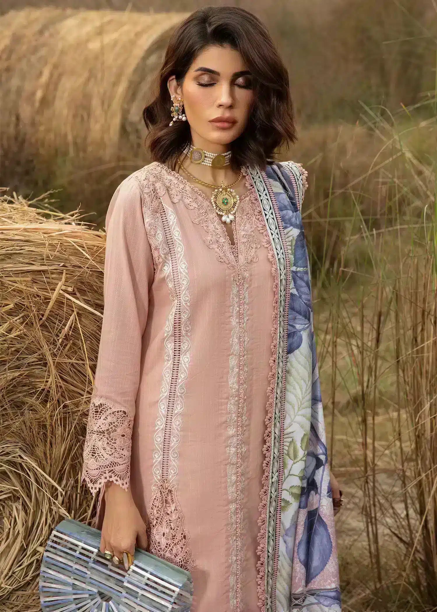 Saira Shakira | Raya Winter Stitched 23 | Crepe