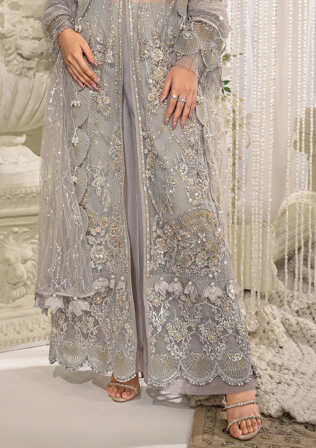 Elaf Premium | Evara Formals 24 | EFE-04 DOVE -  Elaf Premium The Formal Exhibit - Original Designer Dress - House of Maryam