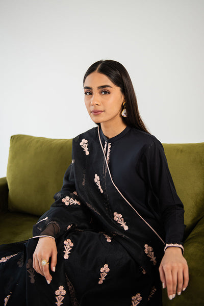 Cross Stitch | Basic Pret | Ebony Bloom-2 Piece (Shirt & Dupatta)