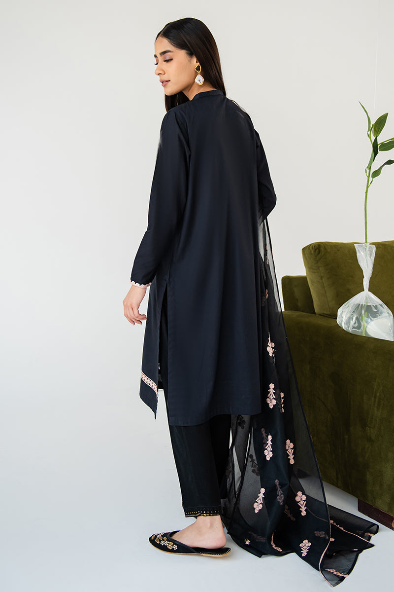 Cross Stitch | Basic Pret | Ebony Bloom-2 Piece (Shirt & Dupatta), image 5
