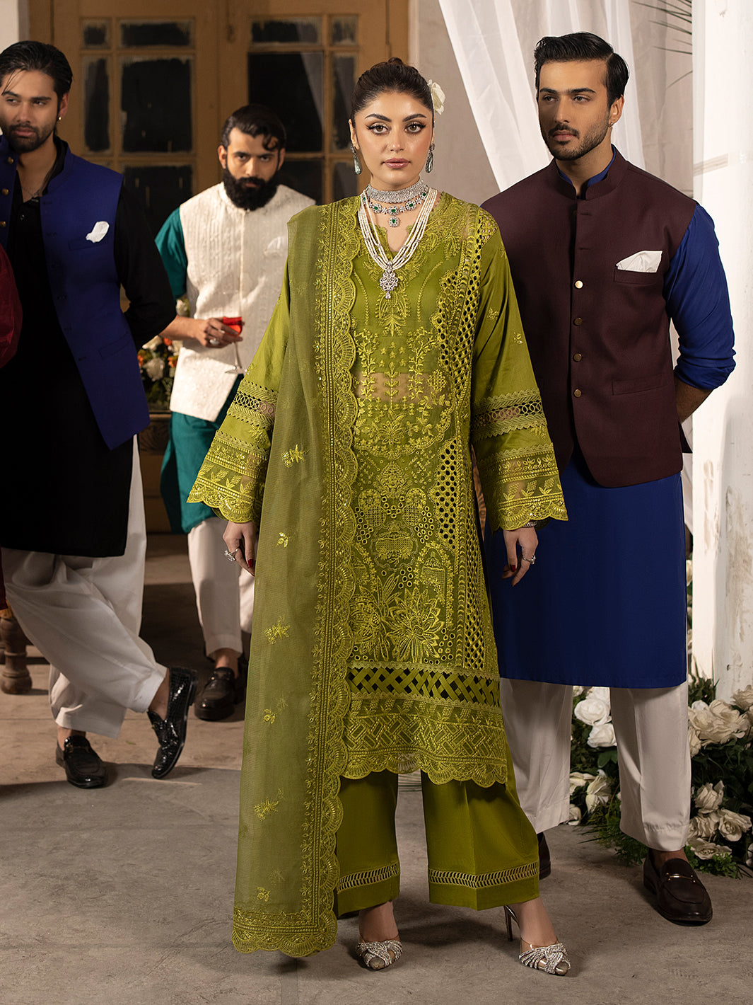 Mahnur | Mahrukh Luxury Lawn 24 | MALVA -  Mahnur Luxury - Original Designer Dress - House of Maryam