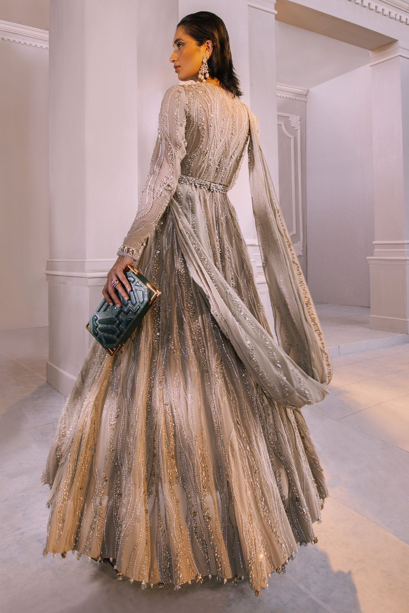 Elan | Demi Couture Onirique | LUISANTE D'OR (EP-20856) -  Elan Formal -  House of Maryam