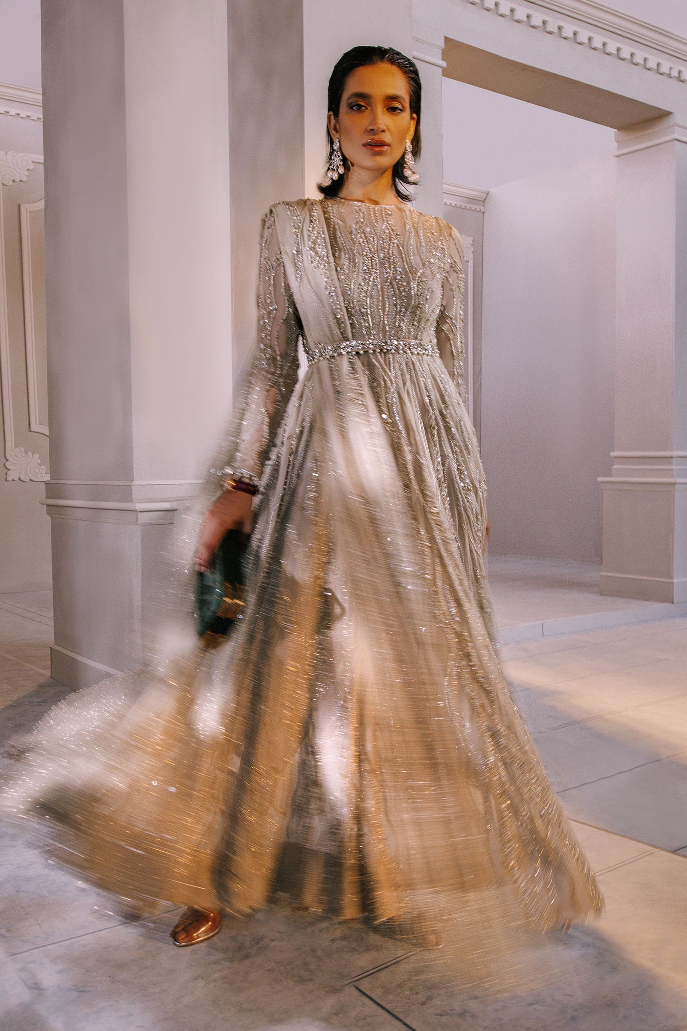Elan | Demi Couture Onirique | LUISANTE D'OR (EP-20856) -  Elan Formal -  House of Maryam