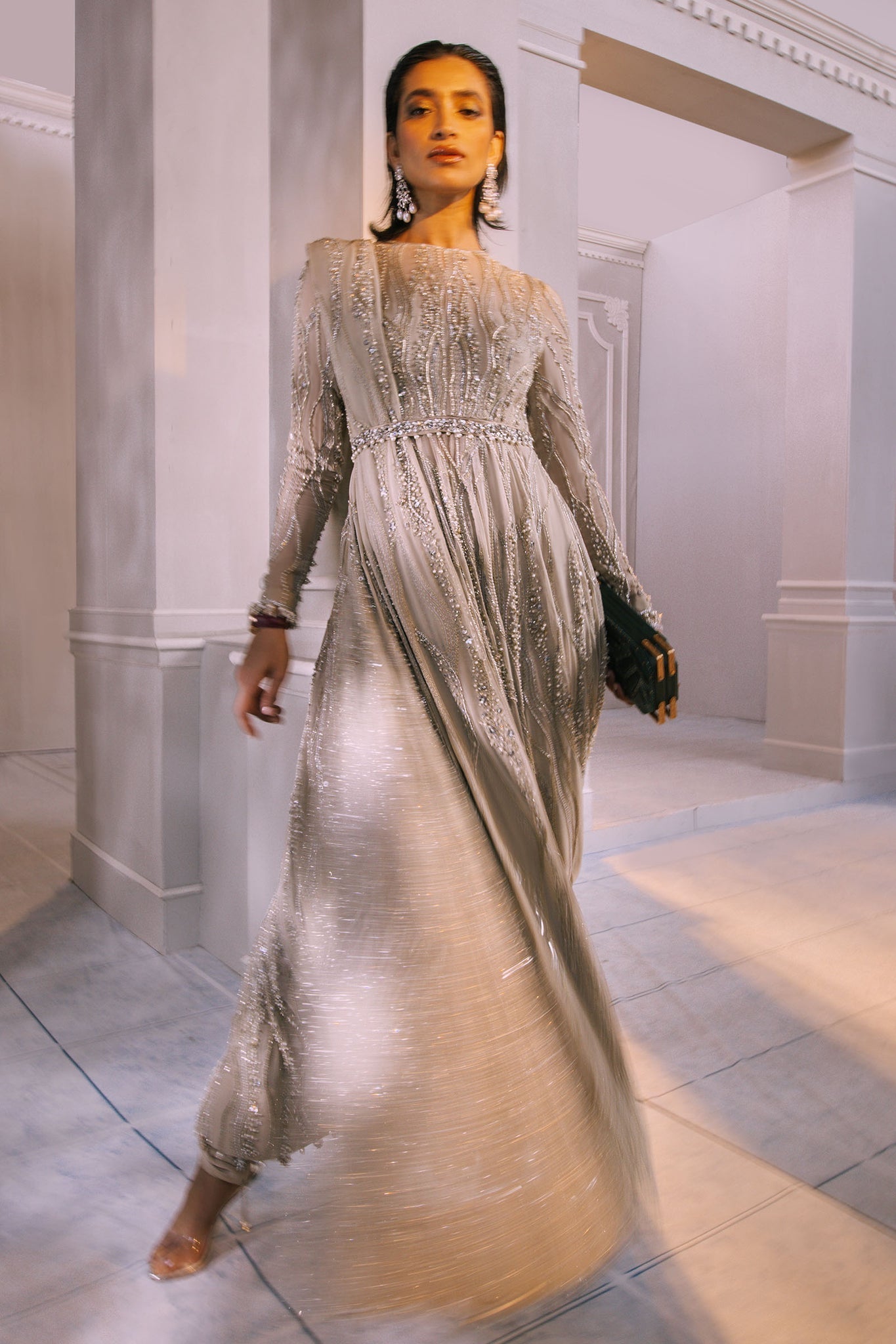 Elan | Demi Couture Onirique | LUISANTE D'OR (EP-20856) -  Elan Formal -  House of Maryam