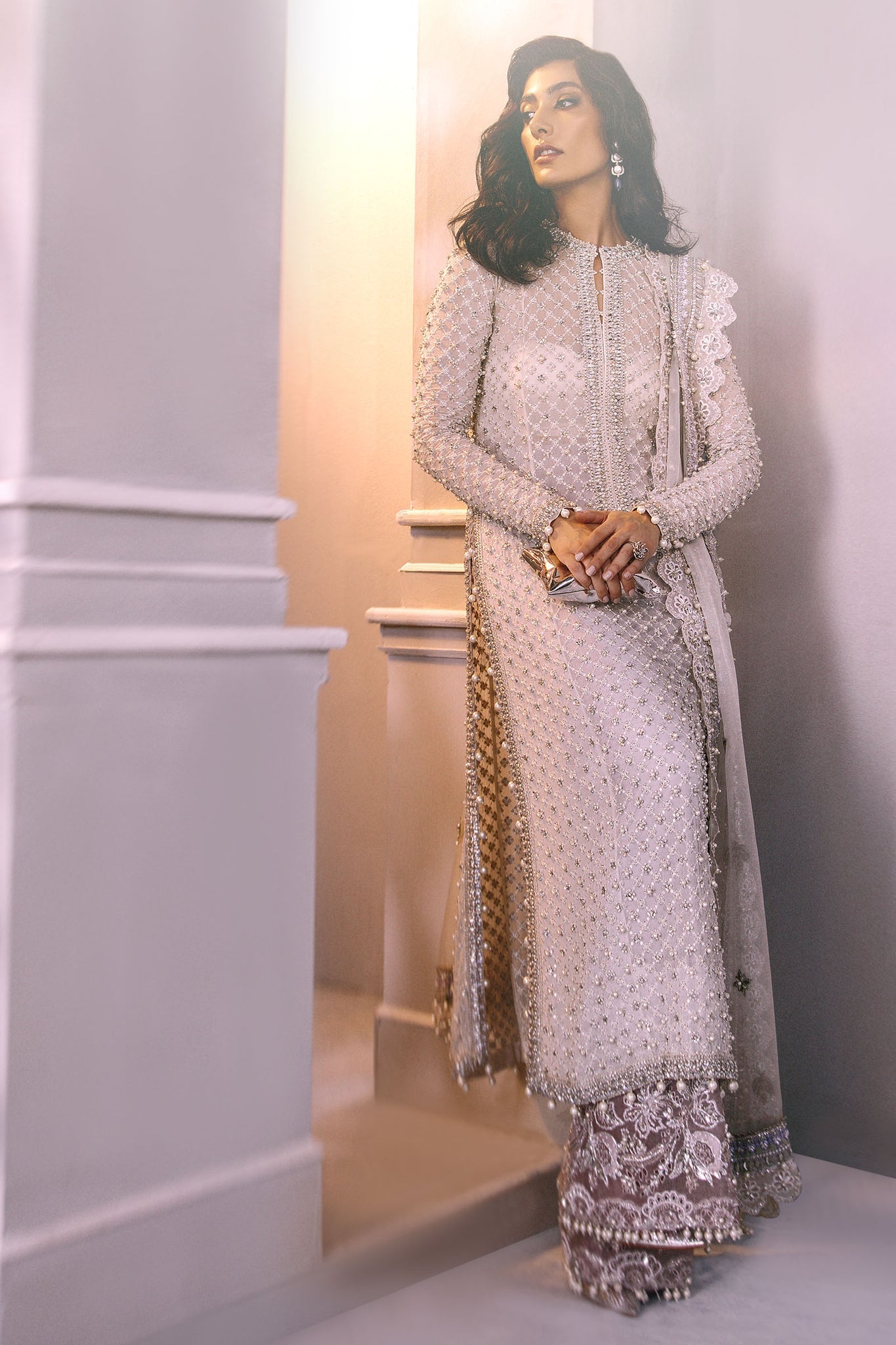 Elan | Demi Couture Onirique | PERLE DÉLICATE (EP-20181) by Designer Elan - House of Maryam - Pakistani Designer Ethnic Wear in {{ shop.shopifyCountryName }}