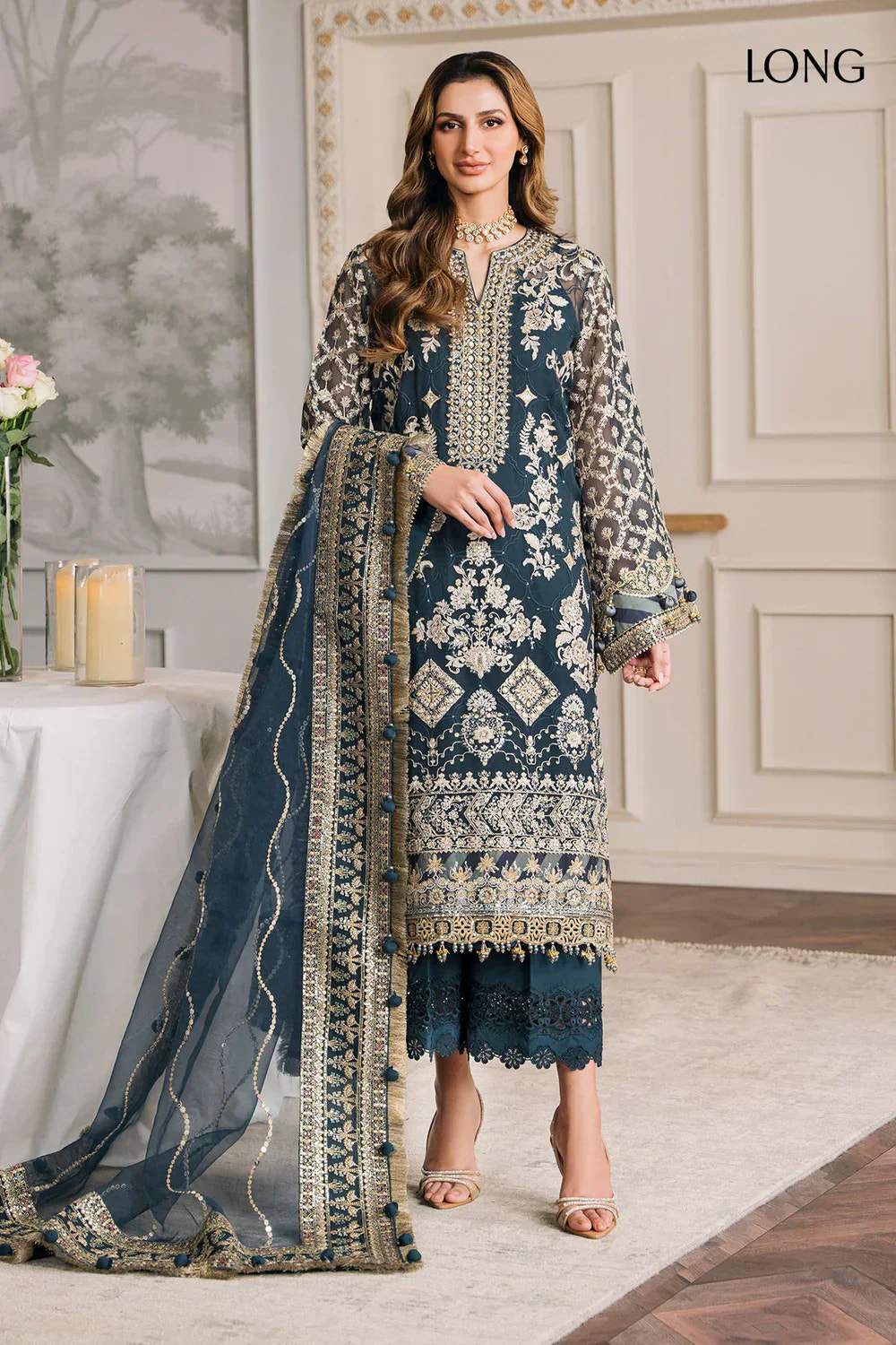 Baroque | Chantelle Embroidered Collection | CH12-01 -  Baroque Formal - Original Designer Dress - House of Maryam