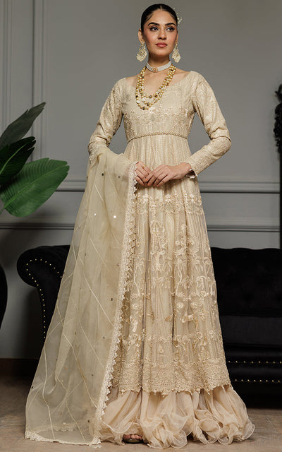 Threads and Motifs | Formal Dresses 25 | Net Embroidered Maxi -  Threads and Motifs Ladies Clothes - Original Designer Dress - House of Maryam