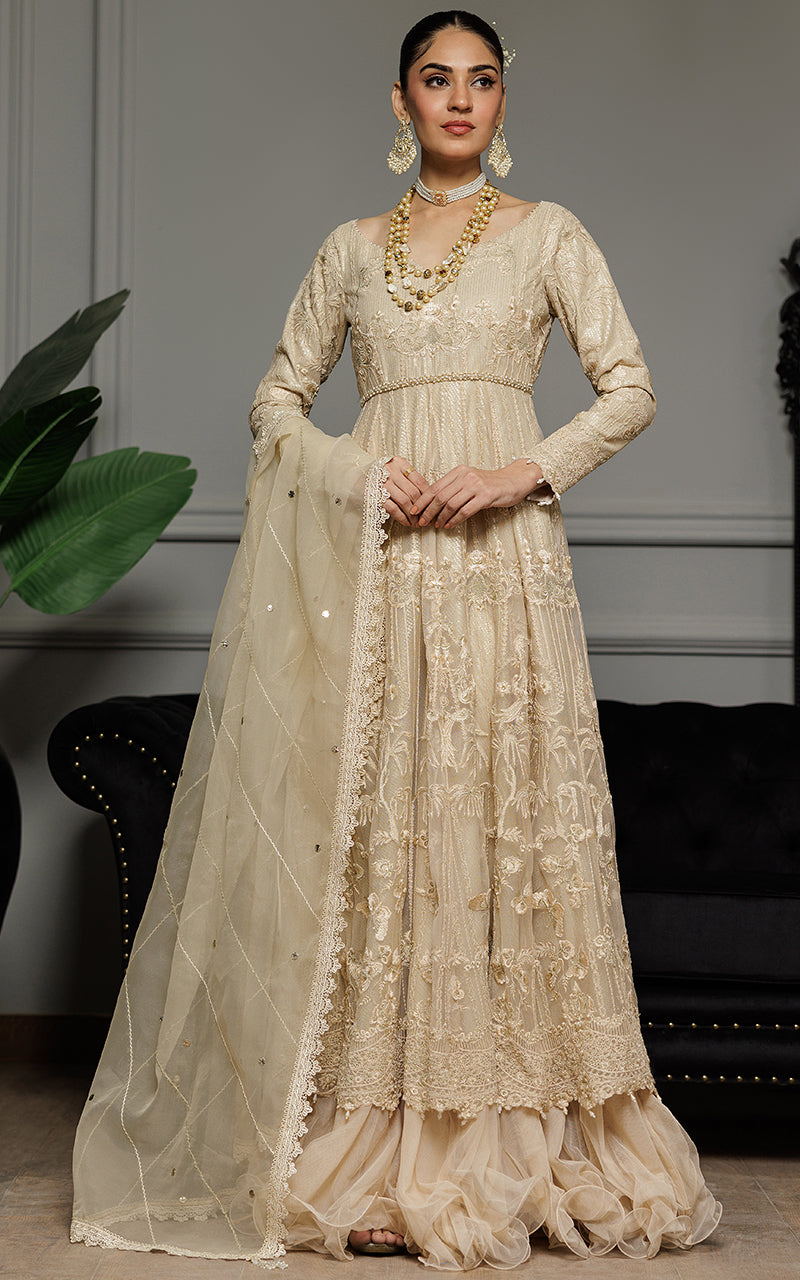 Threads and Motifs | Formal Dresses 25 | Net Embroidered Maxi -  Threads and Motifs Ladies Clothes - Original Designer Dress - House of Maryam