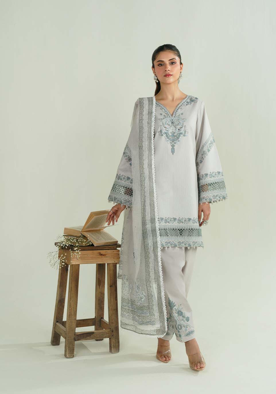 Zarqash | Nazakat Ready to Wear | CHANDNI -  Zarqash Ladies Clothes - Original Designer Dress - House of Maryam