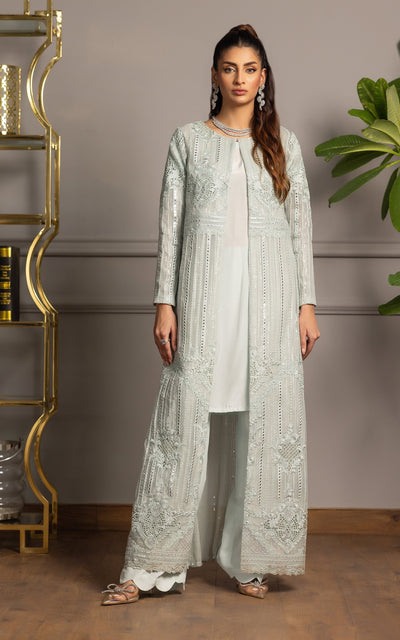 Threads and Motifs | Formal Dresses 25 | Organza Embroidered Jacket With Inner -  Threads and Motifs Ladies Clothes - Original Designer Dress - House of Maryam