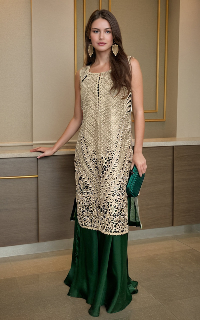 Threads and Motifs | Formal Dresses 25 | Embroidered Jacket With Skirt -  Threads and Motifs Ladies Clothes - Original Designer Dress - House of Maryam