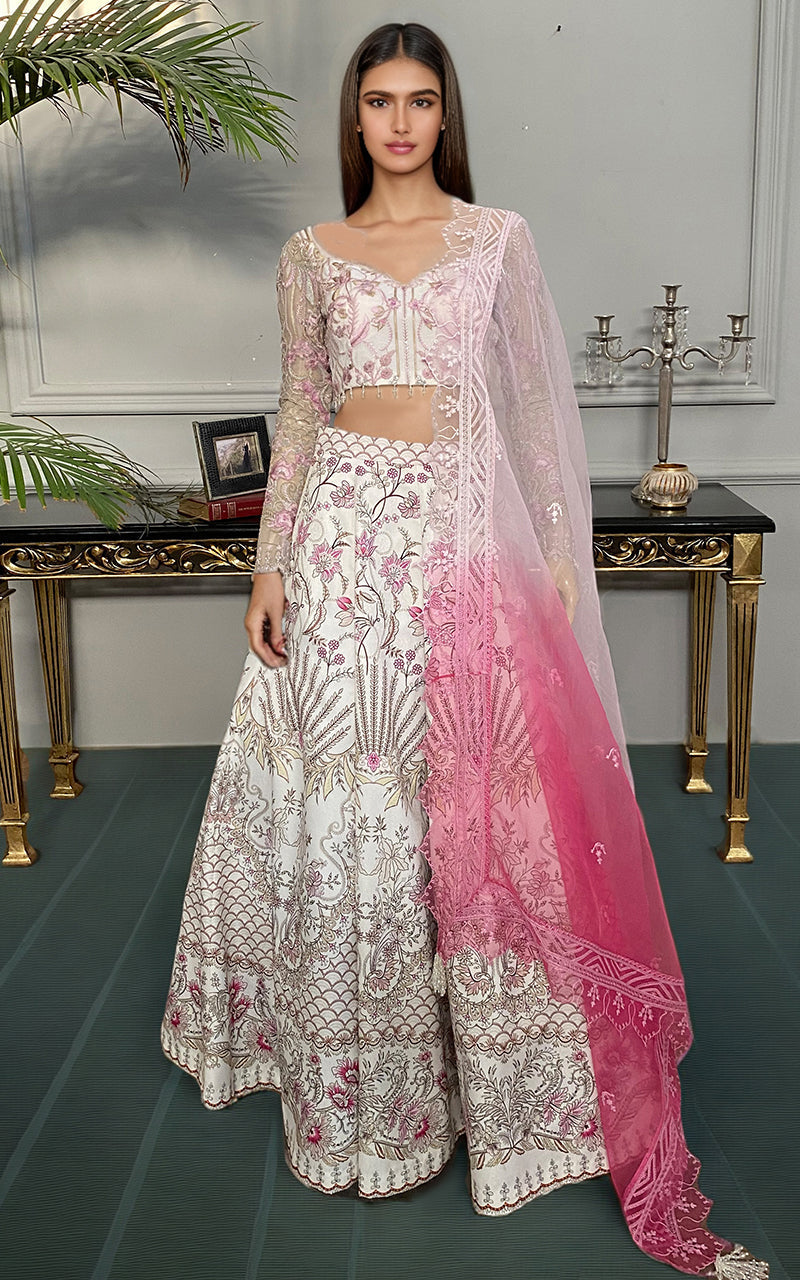 Threads and Motifs | Formal Dresses 25 | Embroidered Blouse With Printed Lehenga And Dupatta -  Threads and Motifs Ladies Clothes - Original Designer Dress - House of Maryam