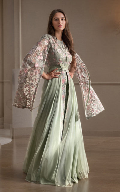 Threads and Motifs | Formal Dresses 25 | Organza Embroidered Maxi -  Threads and Motifs Ladies Clothes - Original Designer Dress - House of Maryam